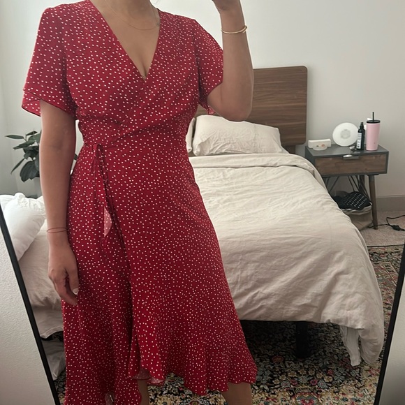 Polka dot wrap dress - Picture 1 of 4
